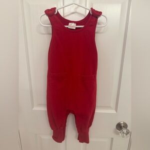 Hannah Andersson size 2T red overalls
